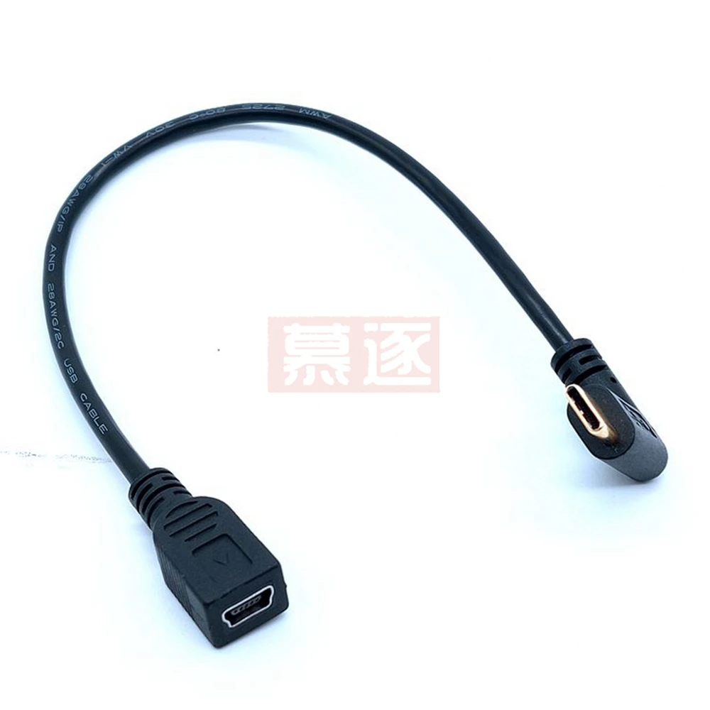 USB 2.0 chapado en oro tipo C USB 3.1 macho a Mini y Micro USB hembra Cable de datos de carga adaptador