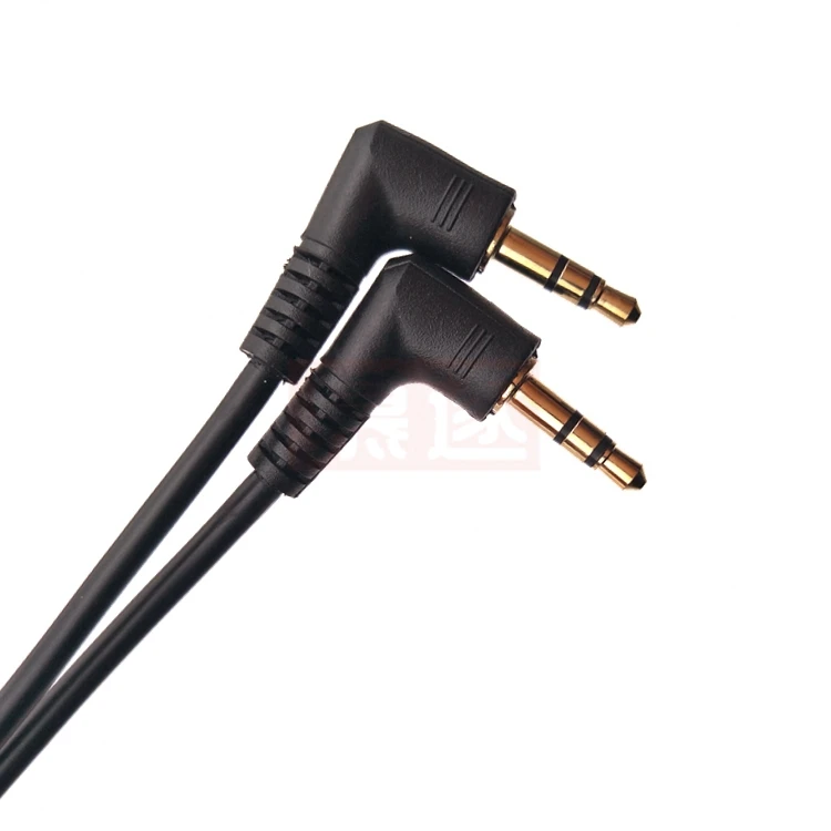 PVC + Metal en ángulo recto 3,5 mm Jack macho a macho Cable auxiliar de audio estéreo para coche AUX 90 grados - imagen 3