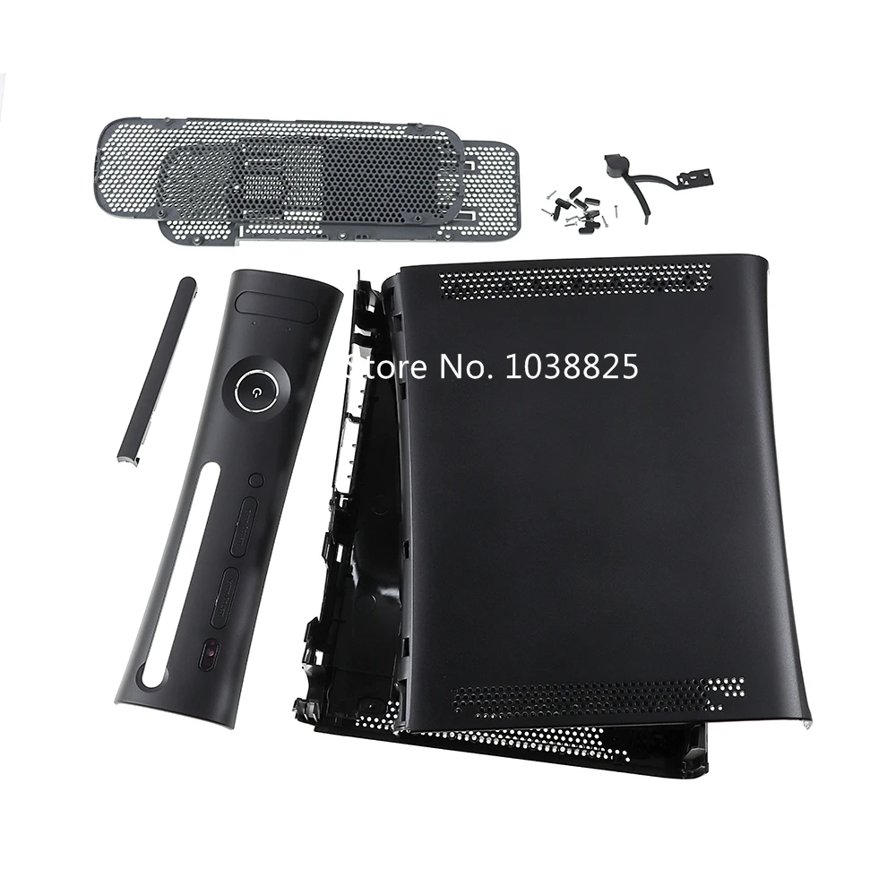 Juego completo de carcasa negra y blanca con botones para consola gorda XBOX360, funda protectora para xbox360 phat - imagen 5