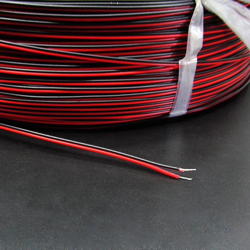 Cable Extensión Tira LED RGB 2 Pines – Rojo Negro - imagen 2