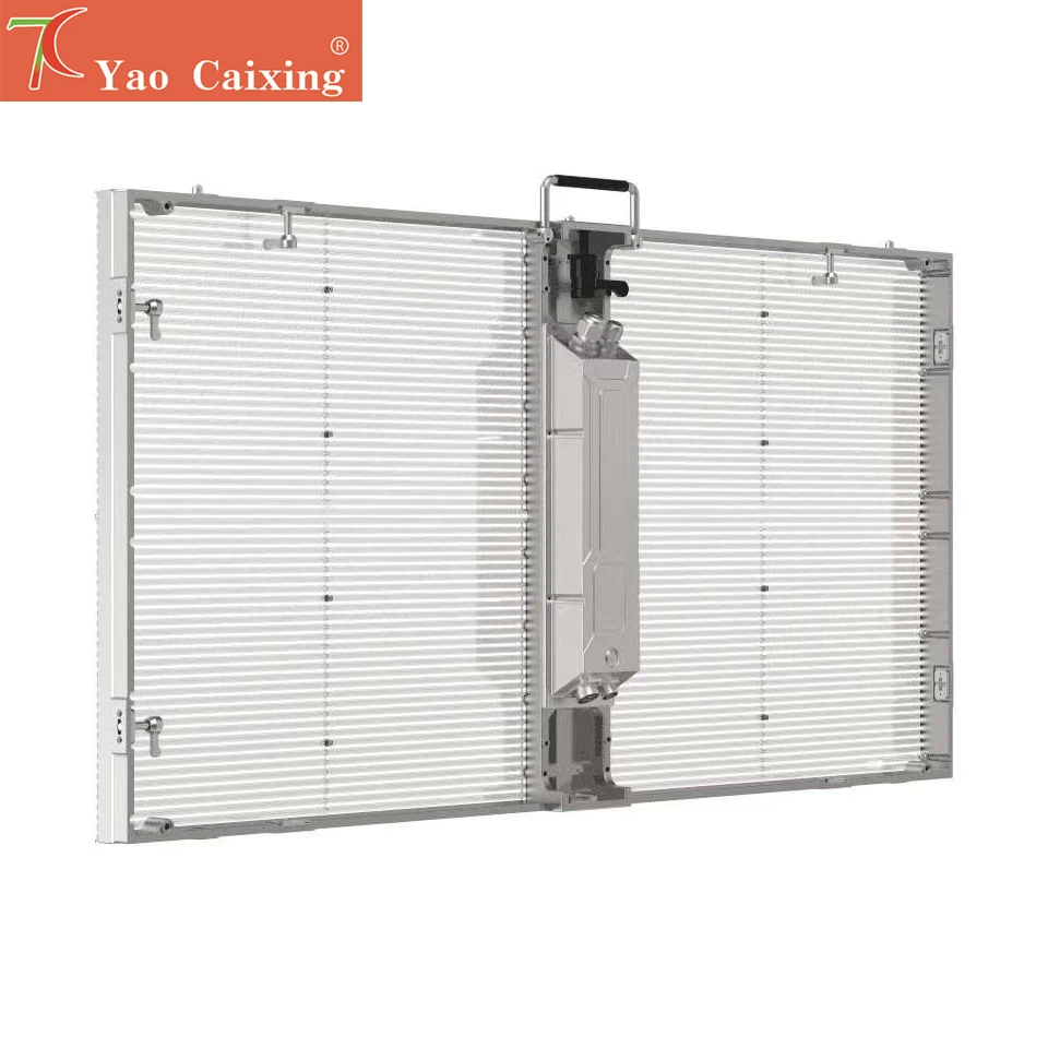 Venta directa de fábrica de China P3.97-7.8-10 pantalla de visualización LED transparente de pared cortina transparente de 1000x500mm - imagen 3