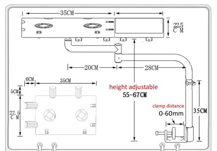 Soporte para ordenador portátil OK070, mesita de noche, sofá ajustable móvil, soporte para ordenador, soporte para monitor, soporte para teclado, mesa giratoria para ordenador portátil, bandeja para ratón - imagen 4