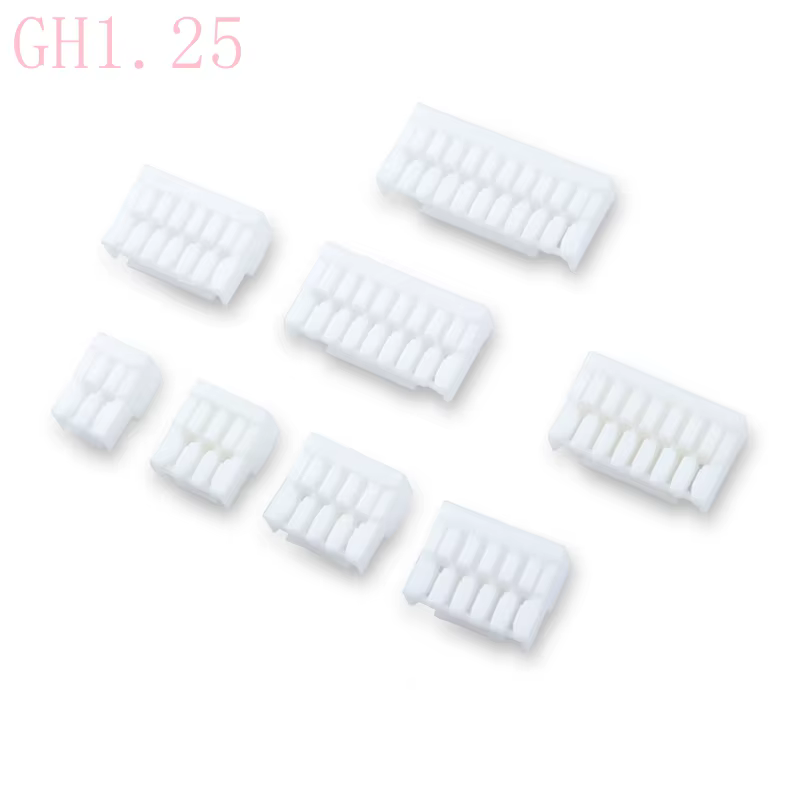 Carcasa plástica GH1.25 para conectores de cabezal con bloqueo 2P-10P