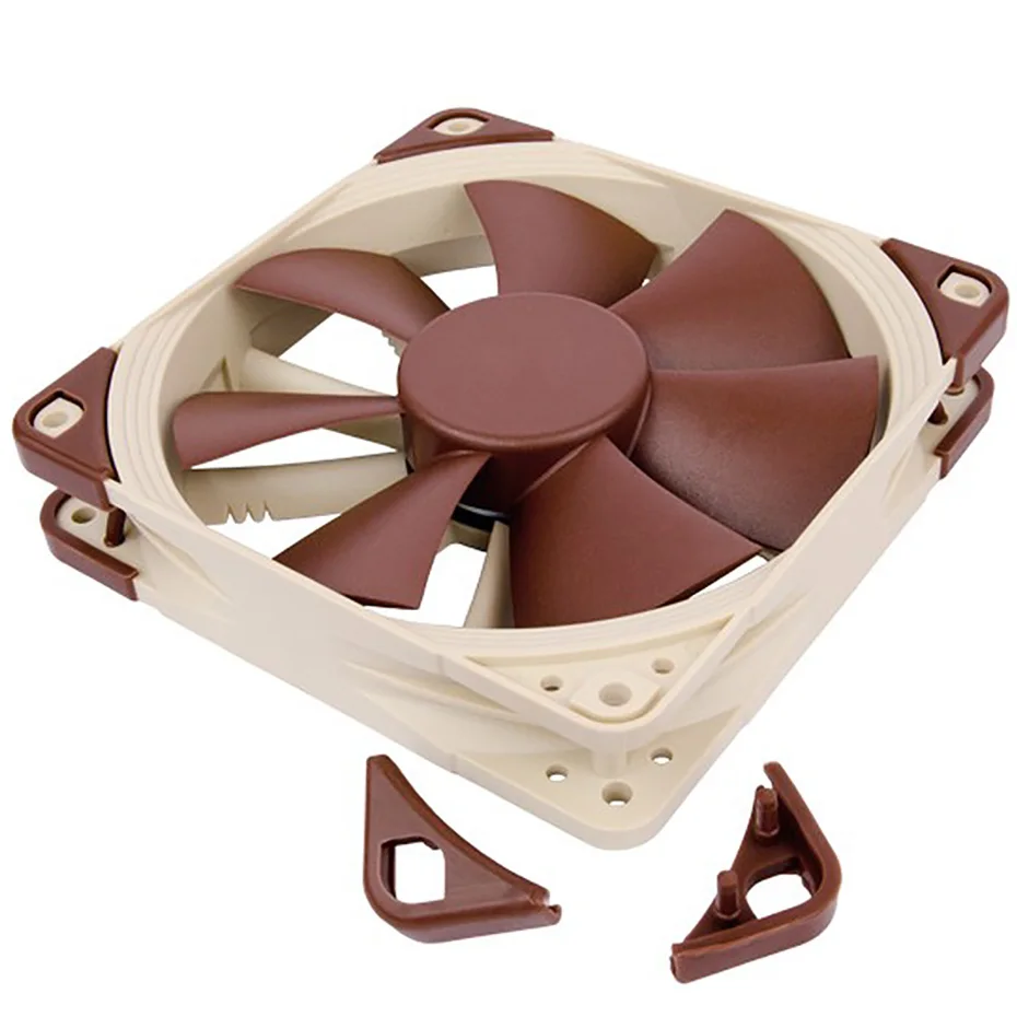 Noctua-ventilador de carcasa de ordenador de NF-F12, ventilador de chasis de refrigeración de CPU de escritorio silencioso de alta calidad, 12V PWM, 120mm - imagen 5