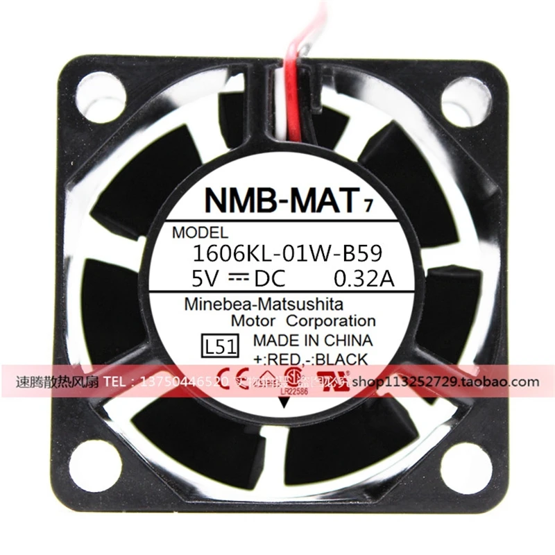 Ventilador de refrigeración axial, nuevo, original, 1606KL-01W-B50/B59, 4CM, 4015 DC5V, 0.32A