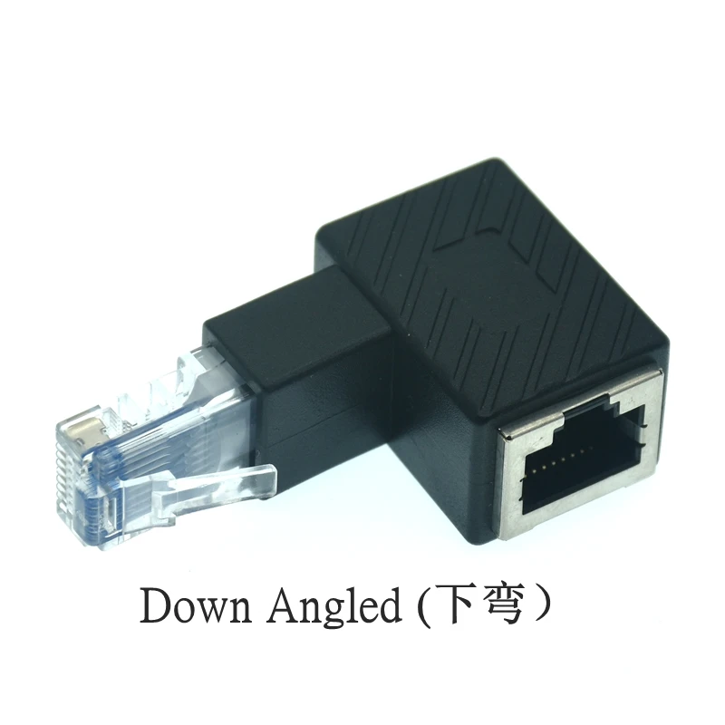Adaptador Ethernet de 90 grados hacia arriba y hacia abajo, curva izquierda y derecha, CAT5e/CAT6, Ethernet hembra y RJ45 / 8p8c de 270 grados - imagen 5