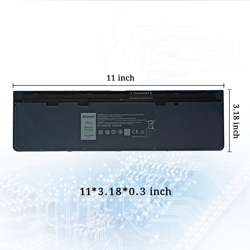 SKOWER WD52H batería del ordenador portátil para Dell Latitude E7240 E7250 VFV59 W57CV GVD76 KWFFN - imagen 3