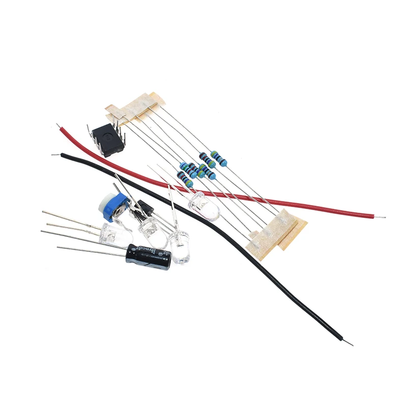 Kit de luces LED de respiración LM358, conjunto de producción electrónica, piezas de luz de respiración DIY, Kit de laboratorio PCB - imagen 4