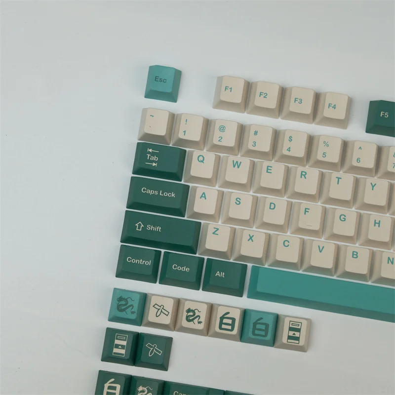 GMK-teclas clonadas ámbar, teclas de perfil de cereza subcama de tinte PBT para teclado mecánico MX Switch GH60 GK61 GK64 - imagen 2