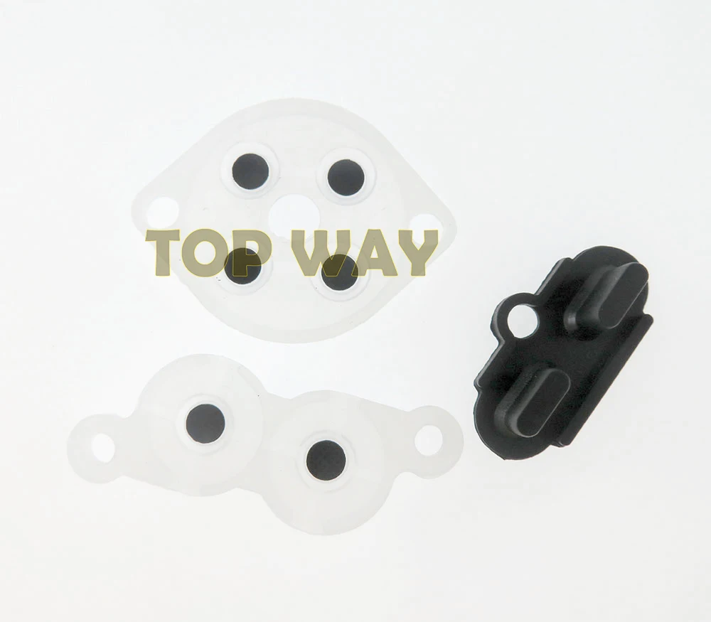 1 Juego de piezas de repuesto de goma adhesiva conductora para Nintendo NES versión NES US/EU JP Joy Pad botón de goma de silicona - imagen 3