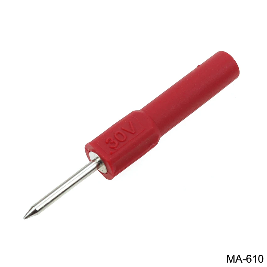 Conector Banana de latón de 4mm a 2mm, enchufe de punta de cabeza de Pin para prueba de multímetro - imagen 2