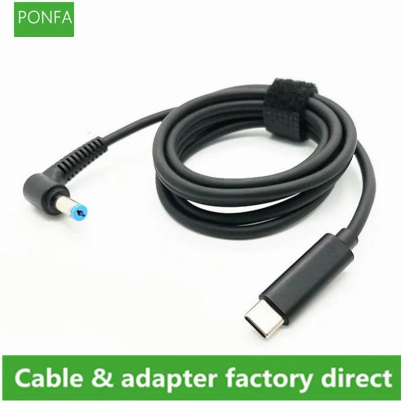 Cable de carga CC PD Cable de alimentación de computadora Accesorio para portátil Tipo-C Macho a 4,5 x 3,0 con señuelo Cable de alimentación PD 1,5 m/150 cm - imagen 2