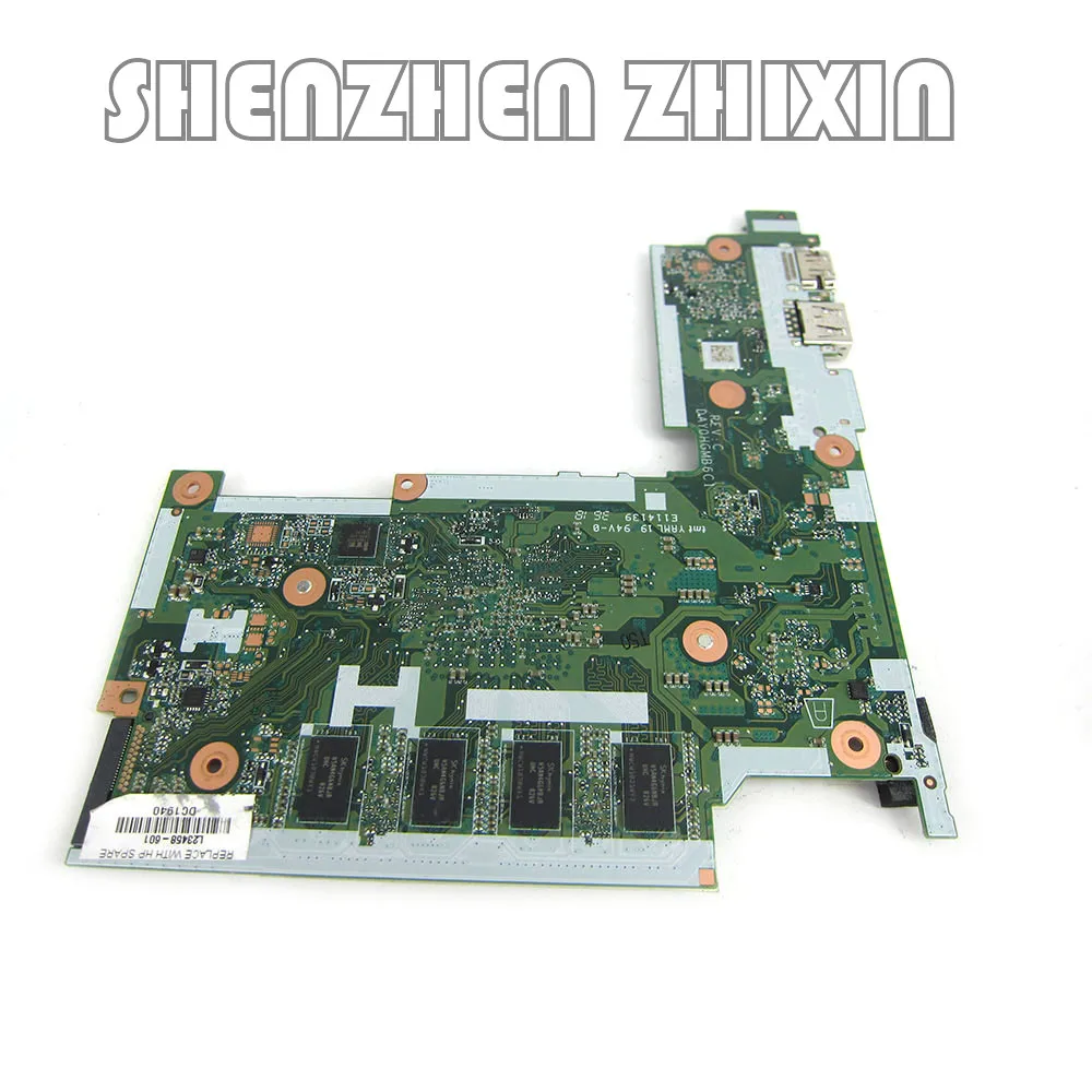 Yourui para HP Stream 11-AH 11-AH131NR placa base para ordenador portátil UMA Cel con N4000 4GB 32GeMMC WIN placa base L23458-601 DAY0HGMB6C1