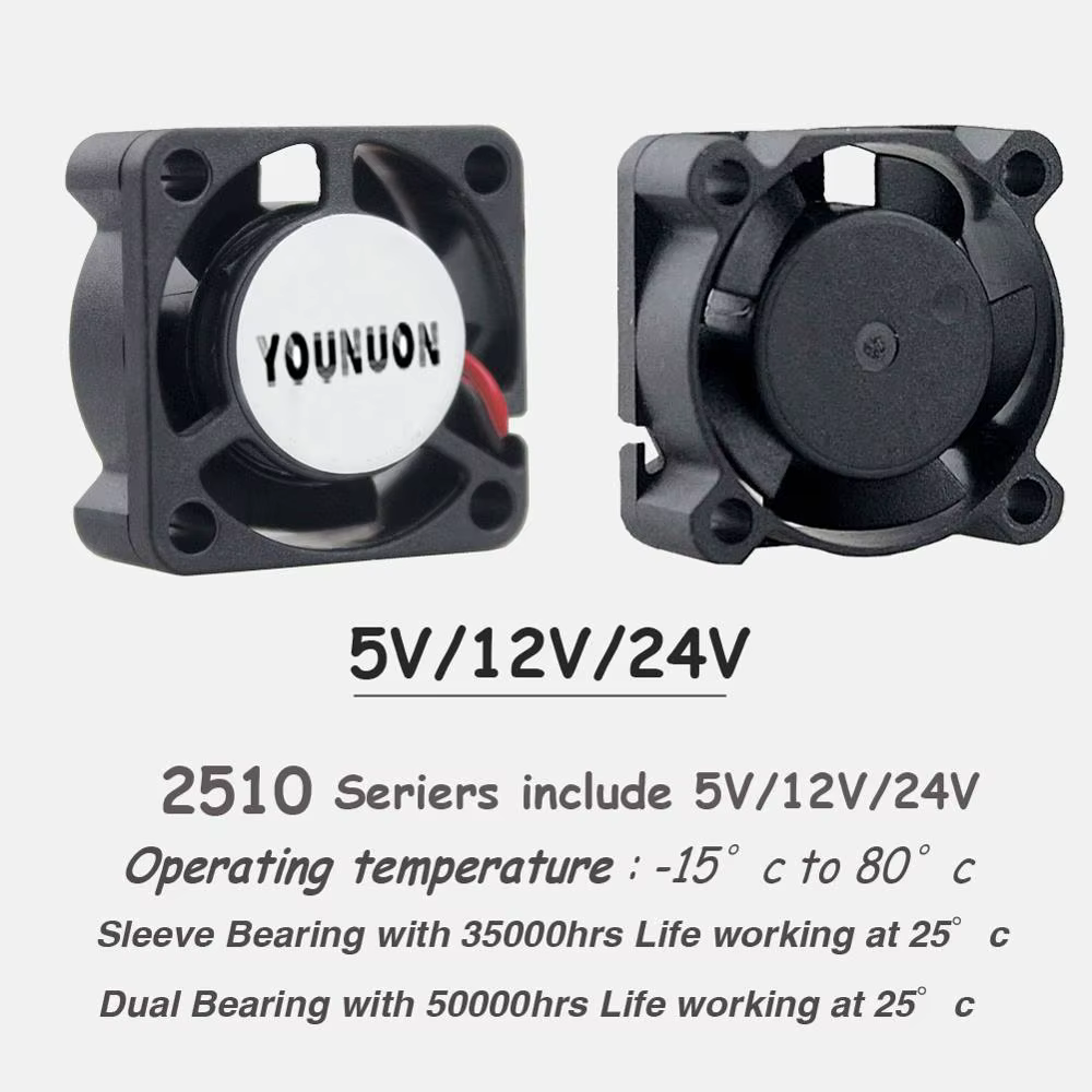 Ventilador Refrigeración 25mm M.2 SSD 5V-12V-24V - imagen 4