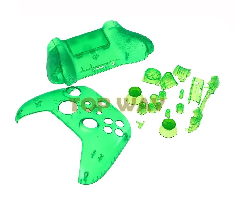 1 Juego de carcasa de repuesto transparente para Xbox Series X S, funda de controlador, cubierta de placa frontal, botones RB LB RT LT Mod - imagen 3