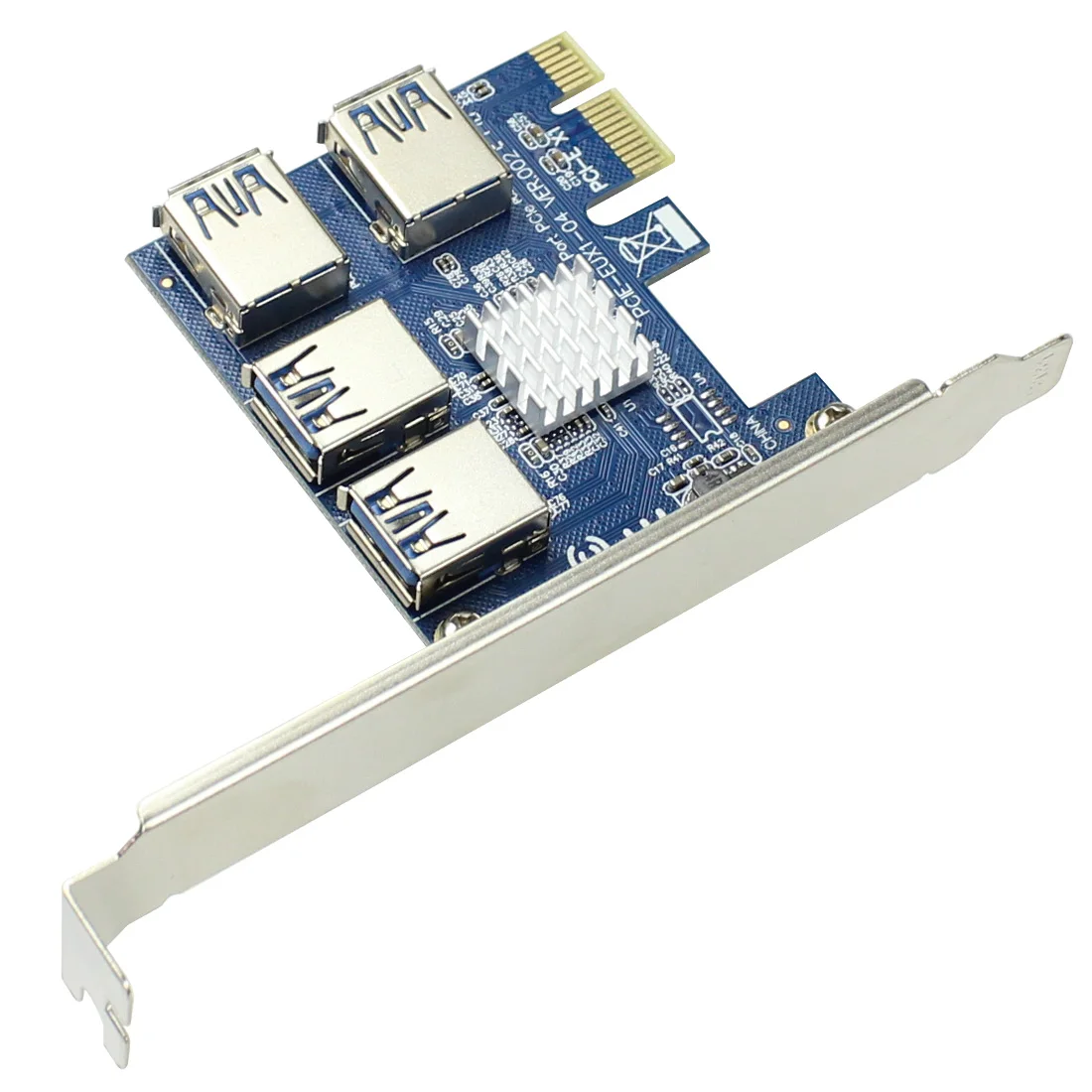 Tarjeta elevadora XT-XINTE PCI-E, Multiplicador de Puerto PCIe USB, PCI Express, PCIe 1 a 4, tarjeta adaptadora PCI-E para máquina minería BTC - imagen 3