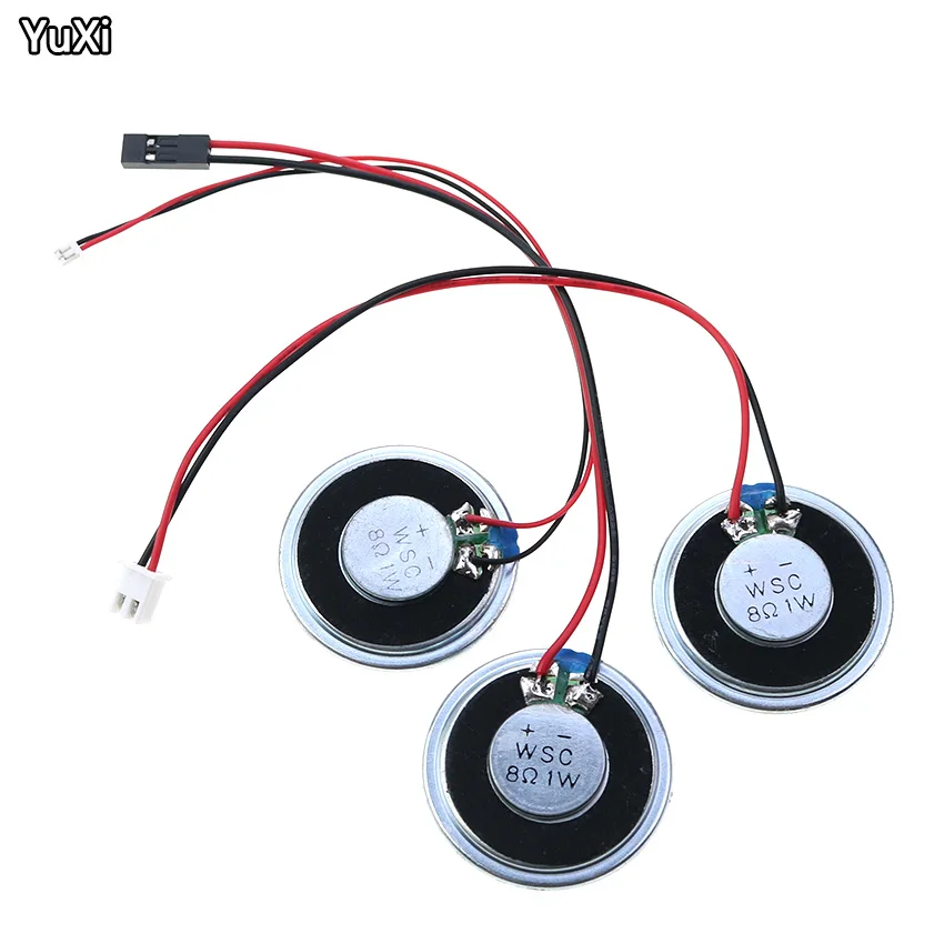 YUXI-altavoz ultradelgado de 8 Ohm, altavoz de 1 vatios, diámetro de 36MM, espesor de 3,3mm con Terminal de 1,25mm y 2,54mm, línea DuPont