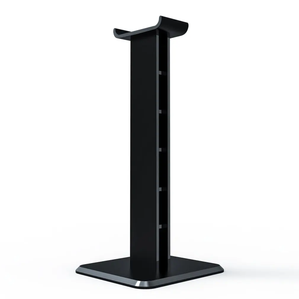 Un podio negro con un estante en la parte superior