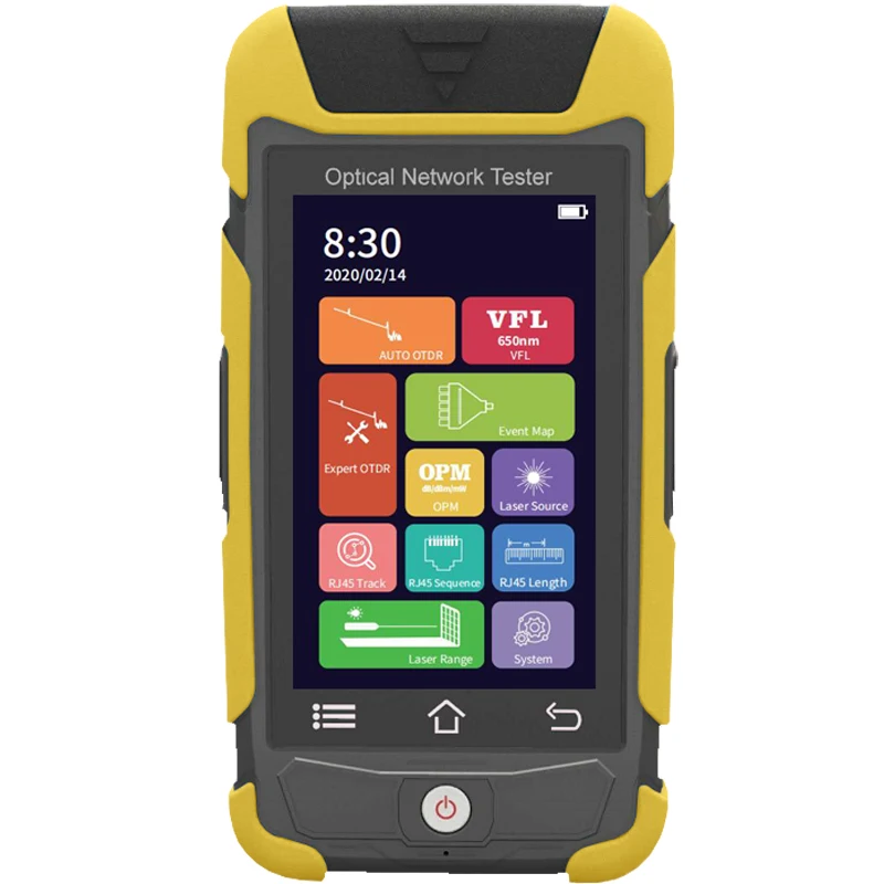 980EXP-D28 OTDR reflectómetro Mini Pro 1310nm 1550nm 28/26dB, instrumento probador de fibra óptica con pantalla táctil OPM OLS VFL SC FC - imagen 2