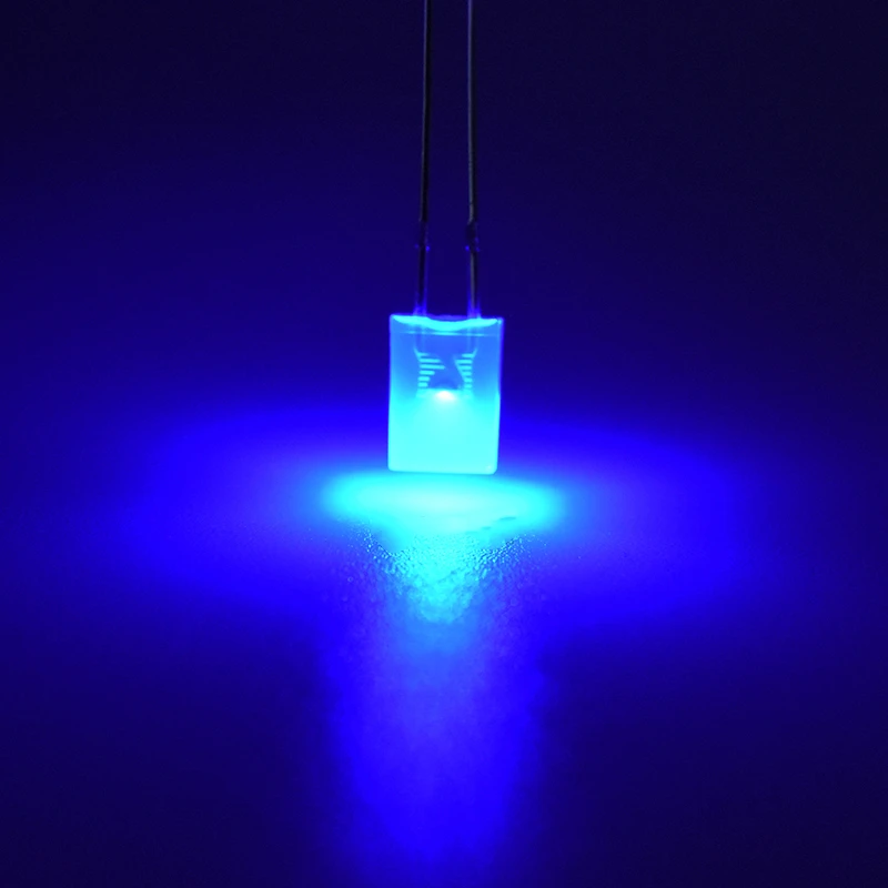 Diodo emisor de luz azul LED cuadrado, 2x3x4mm, 100 unids/lote - imagen 2