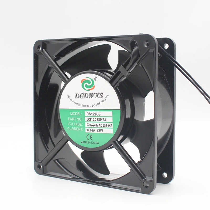 Nuevo DS12038HSL/HBL 12cm 12038 220V-240V ventilador Industrial de refrigeración silenciosa - imagen 3