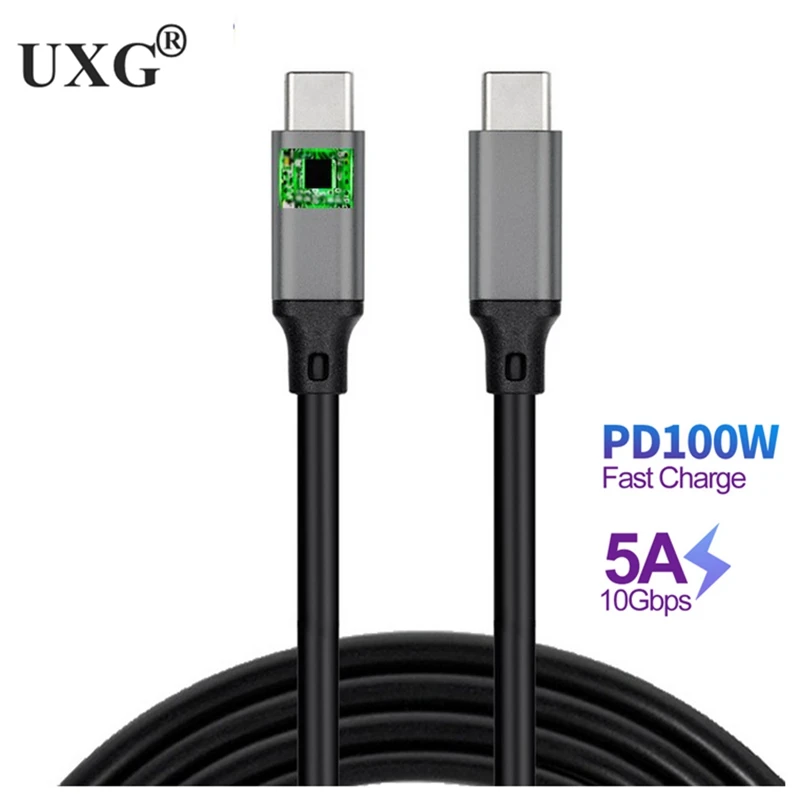 Cable curvo USB3.2 tipo C macho a macho, 5M, 3M, 1M, 4K @ 60Hz, 10Gbps, USB-C Gen 2 3, para VR, Mac, Pro, Nintendo, Oculus Quest 1, 2, VR - imagen 5
