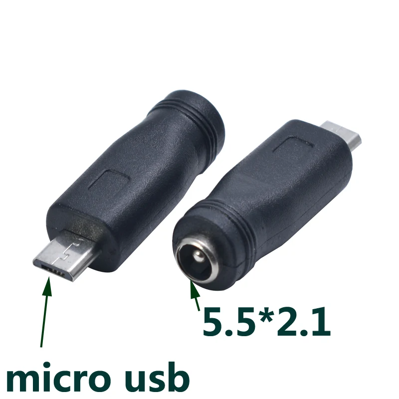DC 5.5*2.1mm - Vista del conector DC 5.5*2.1mm