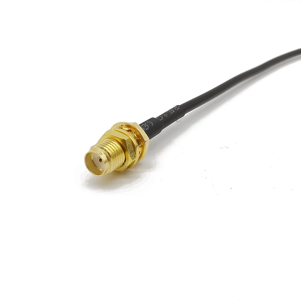 Adaptador de conector RF SMA macho a SMA hembra de ángulo recto, Cable de extensión, antena WiFi SMA a SMA de 3-15 metros - imagen 3