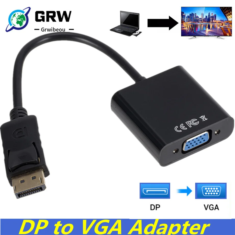 Adaptador DisplayPort Macho a VGA Hembra para PC y Monitor - imagen 3