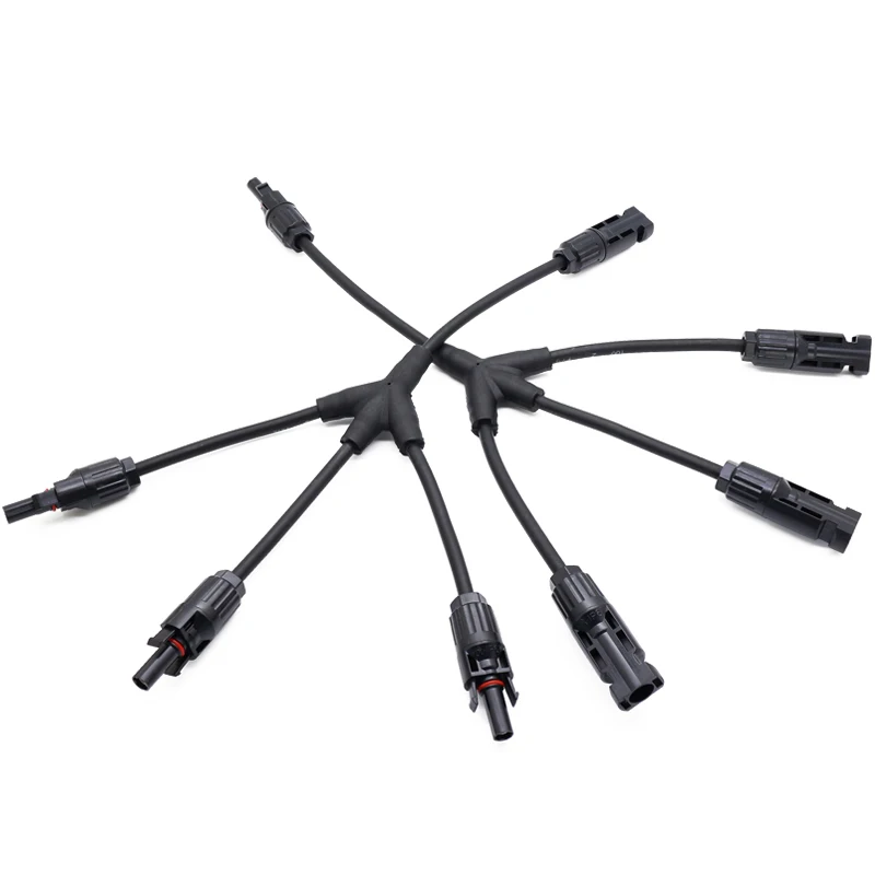 1 par de conectores de rama Y de 3 a 1 con cable solar de 4 mm2 MMMF /FFFM para sistema Solar fotovoltaico Y conector de Cable de Panel Solar - imagen 5