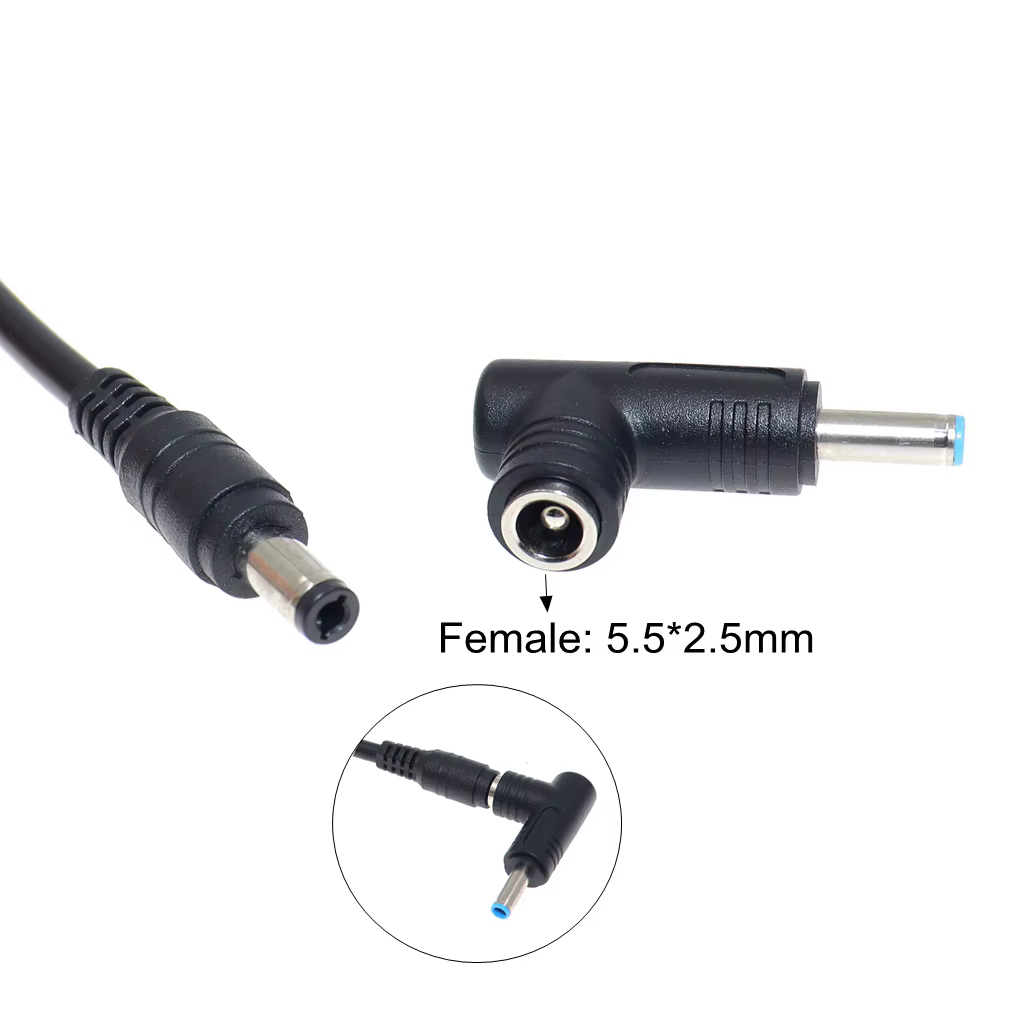 Detalle del conector macho 5,0x3,0mm
