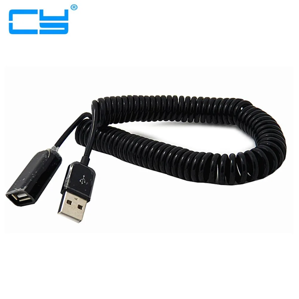 Cable de extensión del cargador de sincronización de datos USB 2,0 macho a hembra con resorte de 3M/1M/10 pies - imagen 2