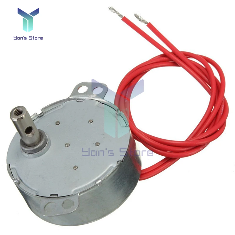 Plato giratorio para ventilador eléctrico, Motor síncrono estable, 5-6r/min, Torque robusto, 4W, AC 12V, AC 220-240V, 50/60Hz, TYC-50 - imagen 3