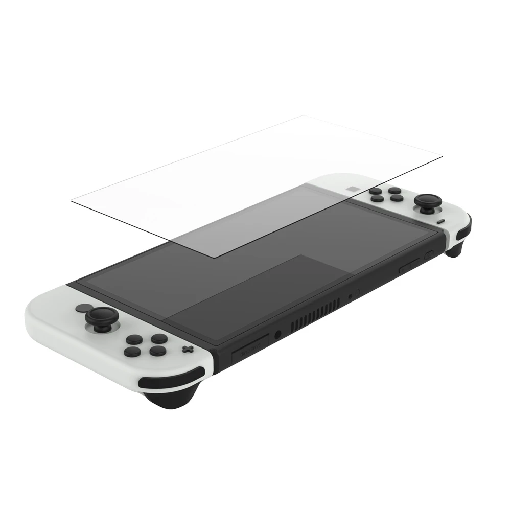 Protector de pantalla de vidrio templado HD, película antihuellas para Nintendo Switch, OLED, 2 unids/set por juego - imagen 3