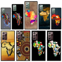 Funda Silicona Samsung Galaxy S24 Negra – Mapa África Antigolpes