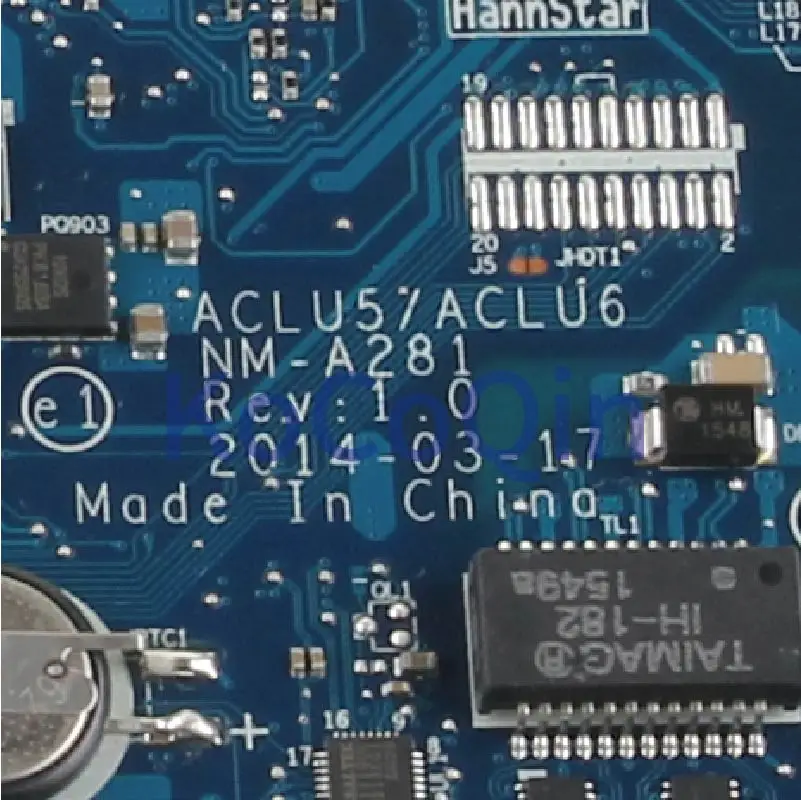 KoCoQin-placa base para portátil Lenovo Ideapad, G40-45 Core A4, 14 pulgadas, ACLU5/ACLU6 NM-A281 5B20F77253, probada DDR3 - imagen 5