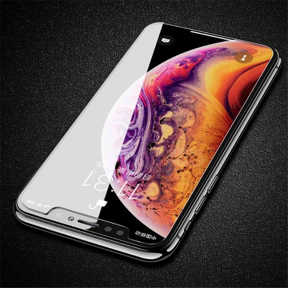 Protector de pantalla de vidrio templado para iPhone 14 Plus 12 13 Mini X Xs Xr 11 Pro Max, 1-5 unidades - imagen 5