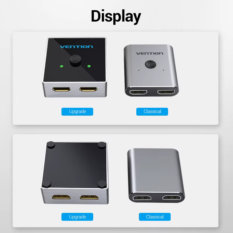 Vention Switch HDMI 8K 4K 2.1 - Conmutador 1x2/2x1 para PS5 TV