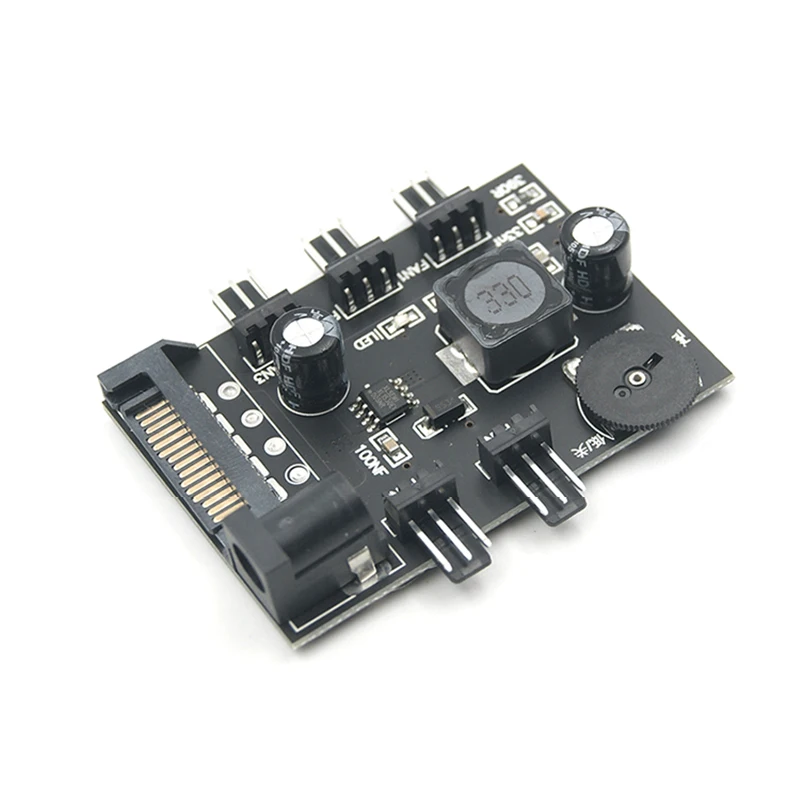 Controlador de temperatura de velocidad del ventilador de refrigeración de 3 pines, divisor de fuente de alimentación del concentrador del ventilador de 3 pines por 4Pin o SATA - imagen 2