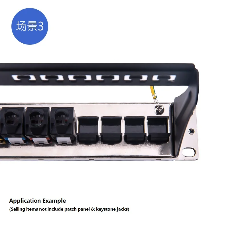 Placa ciega de marco Keystone a presión con acoplador RJ45 y LC y SC para panel de conexión en blanco modular - imagen 5