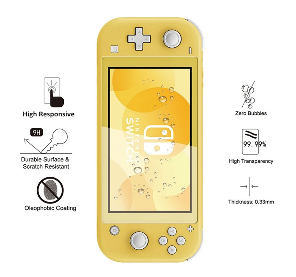 Película templada para mascotas para NS Switch Lite Protector de pantalla película protectora para mascotas película de pantalla para Nintendo Switch Lite transparente - imagen 5