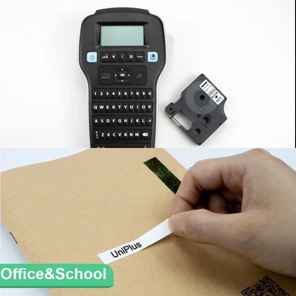 3/5/10PK cinta Compatible Dymo D1 cinta de etiquetas Dymo 45013 D1 12mm 9mm para impresora de etiquetas Dymo LM160 LM420 LM480 etiquetadora COLORPOP - imagen 3