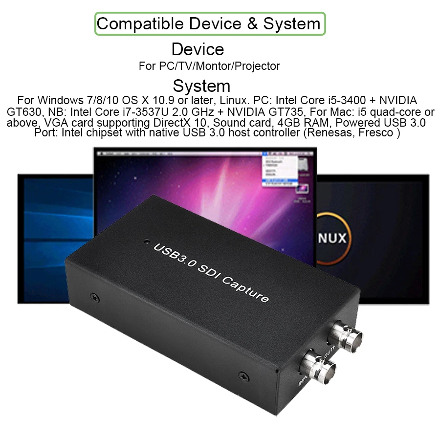 Ezcap 262 Tarjeta de Captura SDI a USB 3.0 1080p Transmisión - imagen 4
