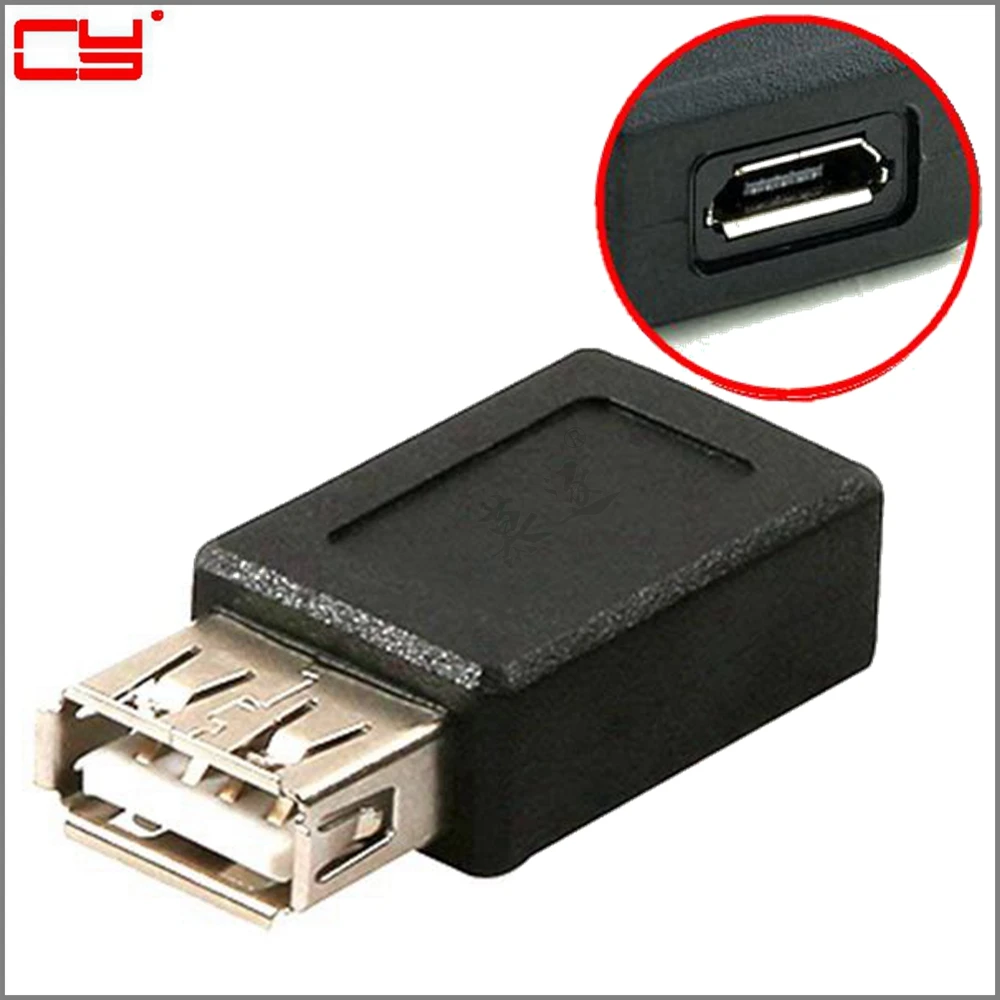 Adaptador USB USB 2.0 A macho a Micro USB B hembra M/F adaptador conector convertidor de enchufe пеulukдник conveniente y útil