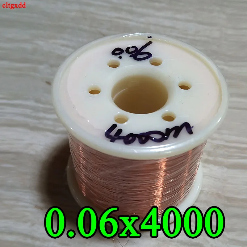 Alambre esmaltado de poliuretano, alambre de cobre, 0,06mm, 4000 m/pc, QA-1-155, nuevo - imagen 2
