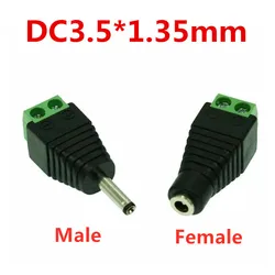 Conector DC Macho-Hembra 3.5x1.35mm Alimentación