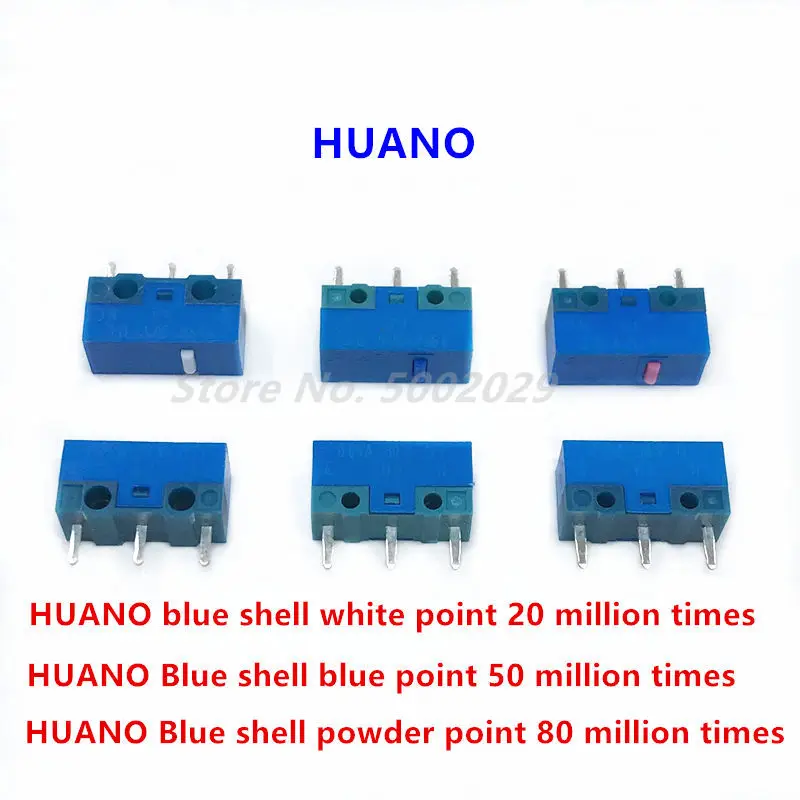 Microinterruptor de ratón de alta gama, caja de reparación de botón de ratón de ordenador general de 3 pines, adecuado para oficina/Competición electrónica, 24 piezas, nuevo - imagen 3