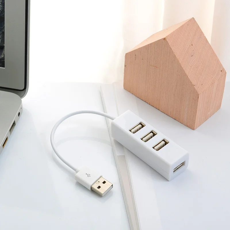 Hub divisor de 4 puertos USB 2,0, adaptador de alta velocidad para Windows Vista XP 2000 98 FE06, para PC, ordenador portátil, Notebook, el más nuevo - imagen 3