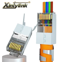 Xintylink Conector RJ45 CAT8 Blindado SFTP Ethernet