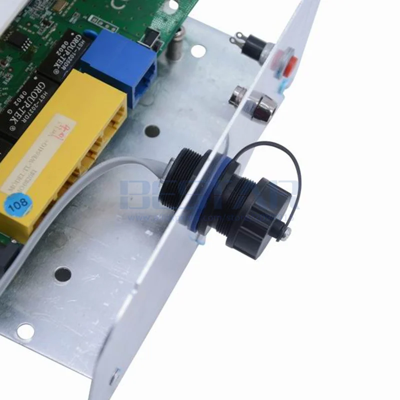 Cable telefónico impermeable conector de enchufe RJ11 RJ 11 M20 6P6C adaptador hembra extensor de enchufe de cristal de teléfono de cabeza recta - imagen 3